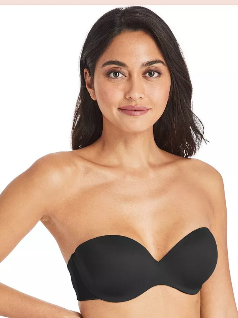 Maidenform Strapless Underwire Bra Comfort Devotion Black 34D